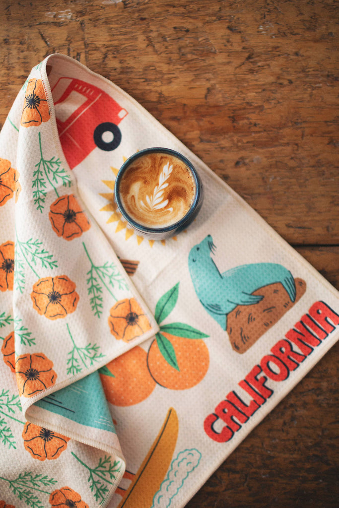 Kitchen Tea Towel Quick Dry | California