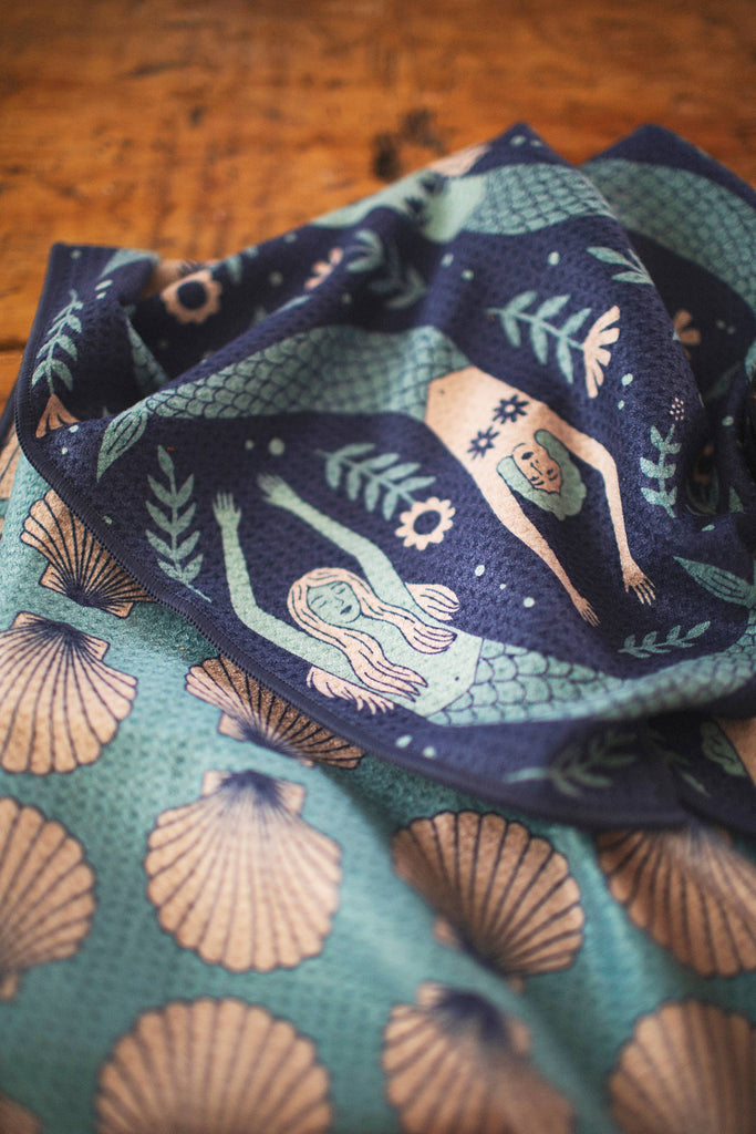 Kitchen Tea Towel Quick Dry | Mermaids