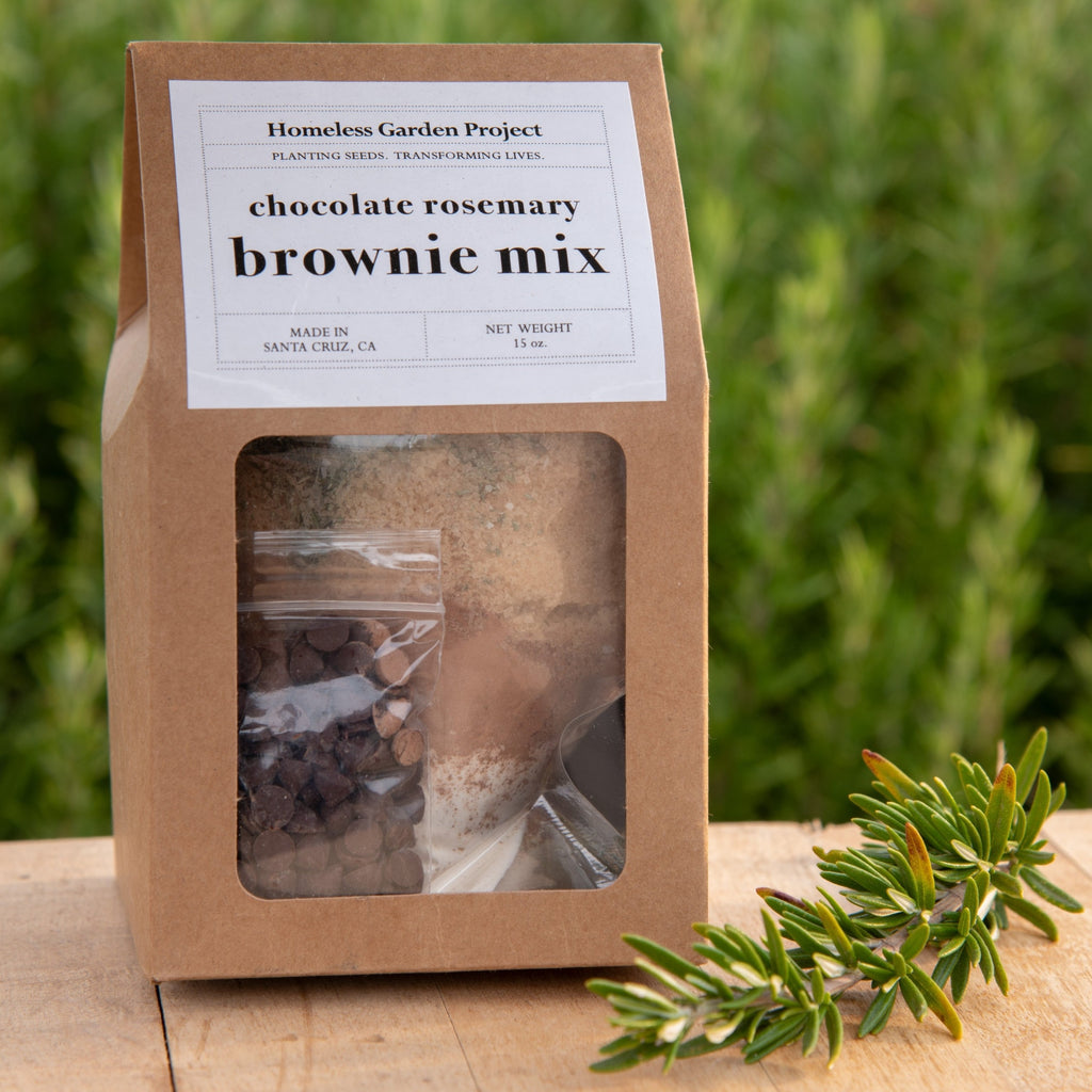 Shop Baking Mix - Chocolate Rosemary Brownie | Homeless Garden